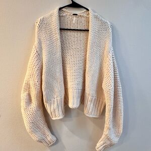 Cozy free people Cream Women's Sweater